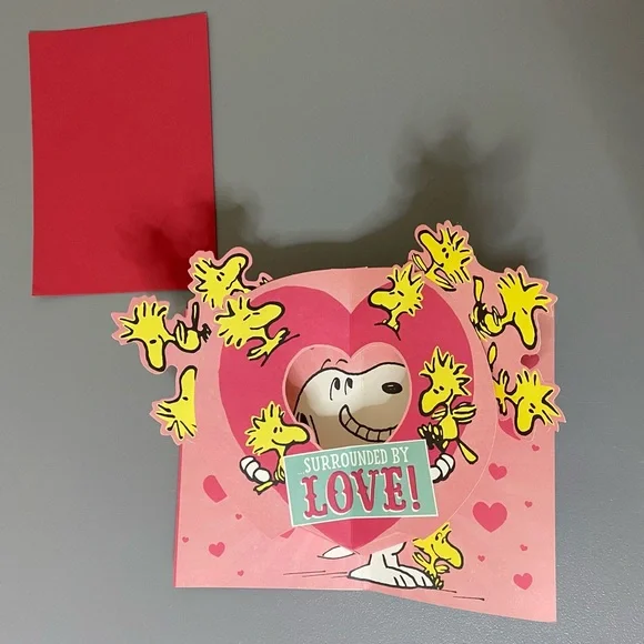 Snoopy Valentine's Day Cards and Socks Set - Picture 2 of 7